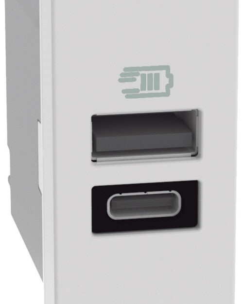 Cargador USB Tipo A + C,  3 Amp.