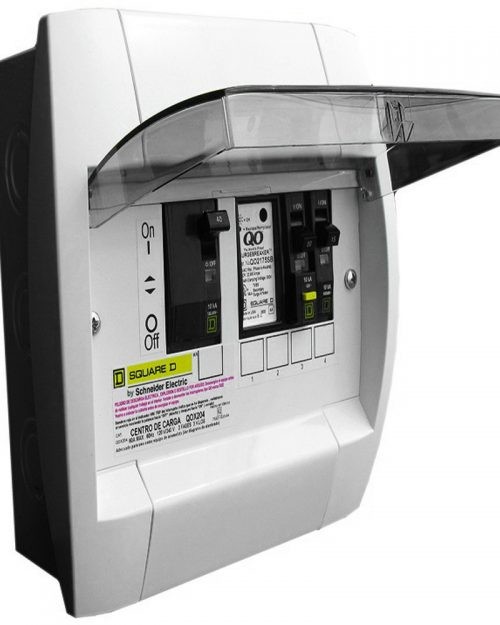 Centro de carga 2 + 4 polos (principal + derivados)