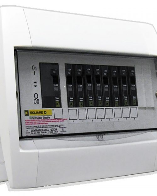 Centro de carga 2 + 8 polos (principal + derivados)