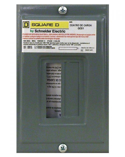 Centro de carga de 1 polo. Sobreponer