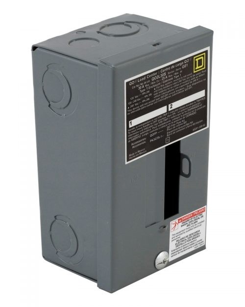 Centro de carga de 2 polos. Tipo Americano. Sobreponer