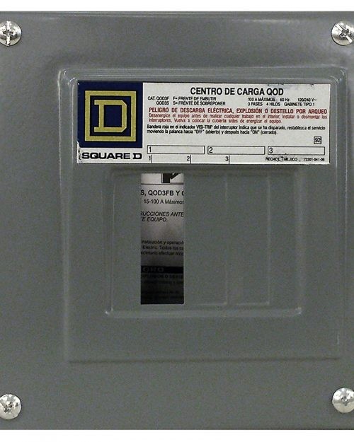 Centro de carga de 3 polos. Sobreponer