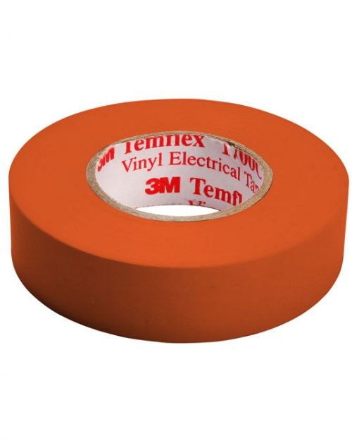 CINTA PVC TEMFLEX 1700C COLOR NARANJA 3M