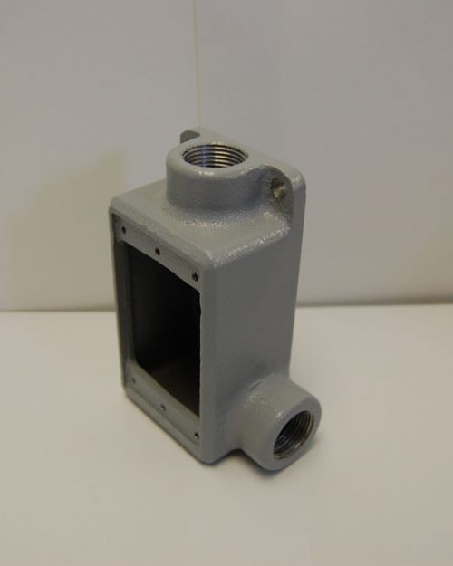 CONDULET SERIE RECTANGULAR TIPO  FSR  DE 13MM. ( 1/2 ), MCA. CHD.