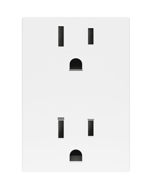 CONTACTO DUPLEX 3 MODULOS BLANCO CON PROTECCIÓN INFANTIL UNNO