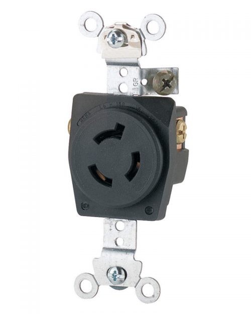 CONTACTO POLARIZADO 2P 3H ATERRIZADO PARA220V 15A MEDIA VUELTA NEMA L6-15R | ARROW HART