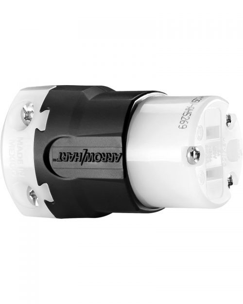 AH5269 | CONECTOR SAFETY-GRIP 15 A. 125 V. DE NYLON/LEXAN, COLOR NEGRO (WD-6269) | ARROW HART