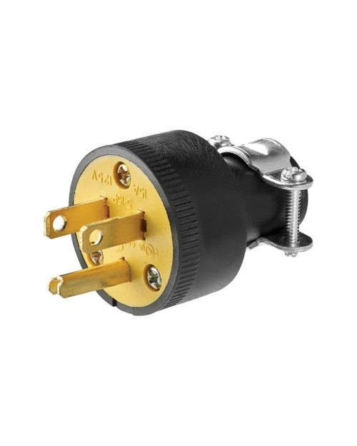 1709-BOX | CLAVIJA DE HULE CON ABRAZADERA 15A 125V | ARROW HART