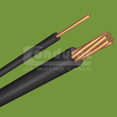CABLE CON AISLAMIENTO TIPO THW 20 AWG, 90° 600V. COLOR ROJO MCA. CONDULAC
