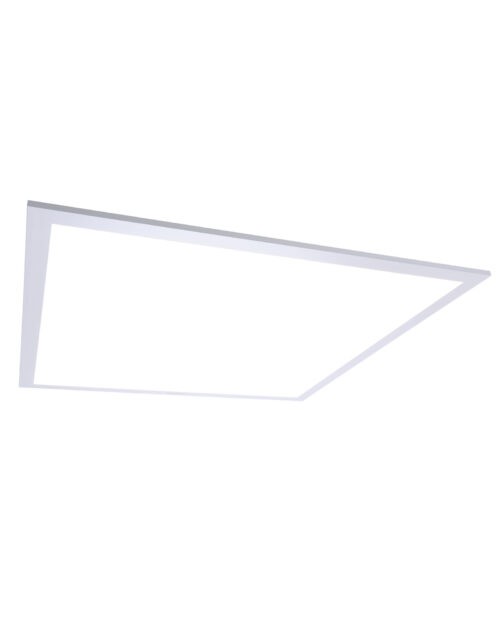 A Luminario tipo Panel de 36W con flujo luminoso de 4000lm, CCT 6500K, 120-277V~, Dimensiones 60×60 cm