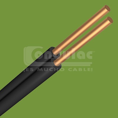 CABLE DUPLEX TIPO POT Y/O SPT 2 CONDUCTORES CAL. 12 AWG, BLANCO MCA. CONDULAC